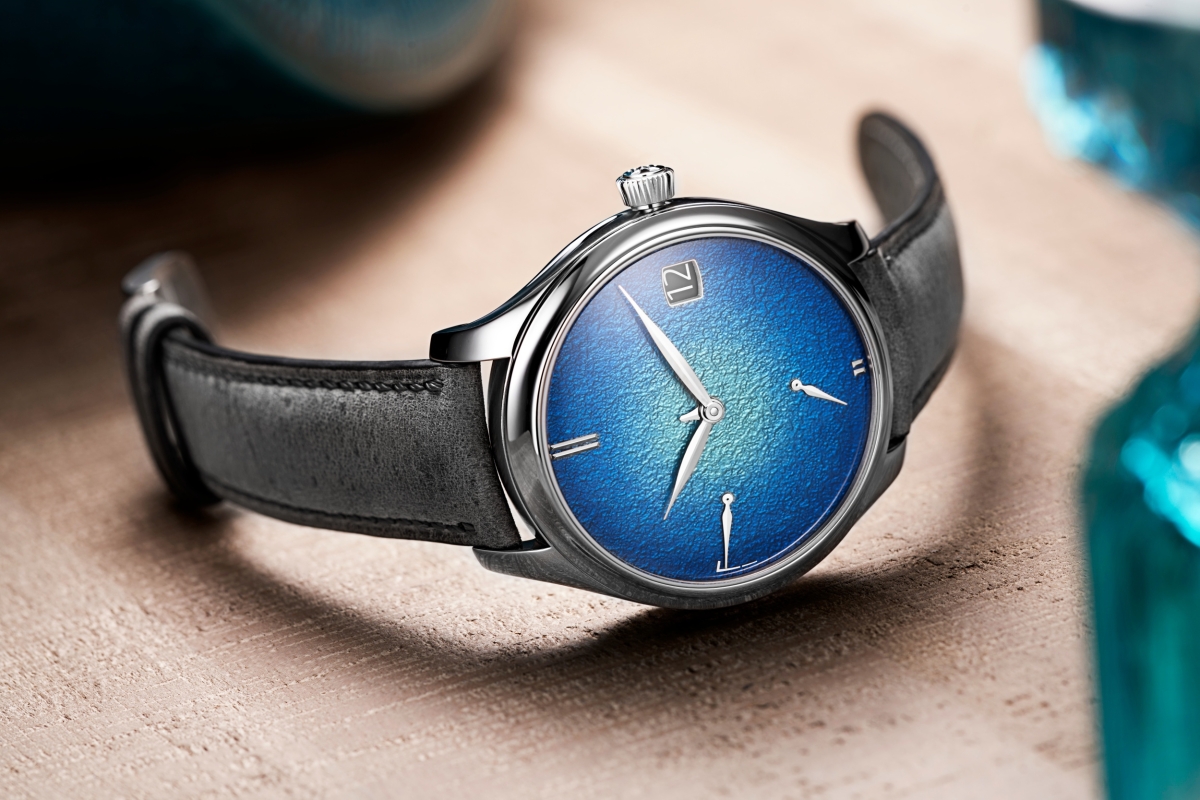 Endeavour Perpetual Calendar Tantalum Blue Enamel